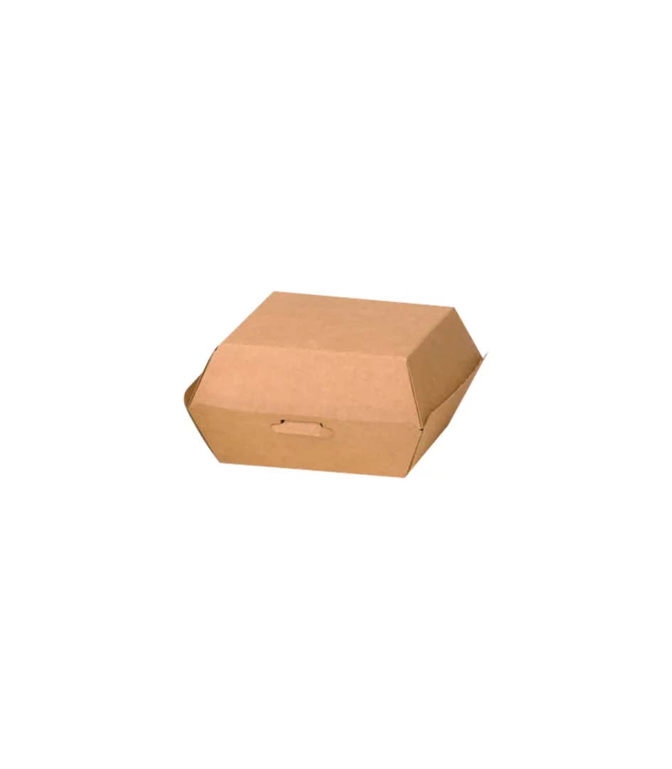 Boîte burger carton kraft brun 7,5 x 7,5 x 5 cm Vendu par: 500