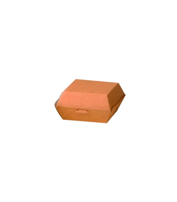 Boîte burger carton kraft brun H70mm <br><span>Vendu par: 500 (50x10) pièces</span><br><span class="prix">108.88 €</span>