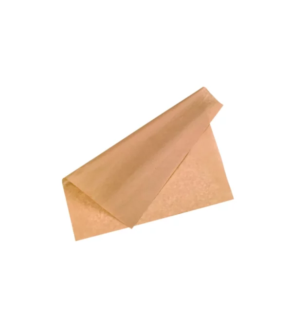 Papier alimentaire kraft brun ingraissable <br><span>Vendu par: 1000 (1x1000) pièces</span><br><span class="prix">49.52 €</span>